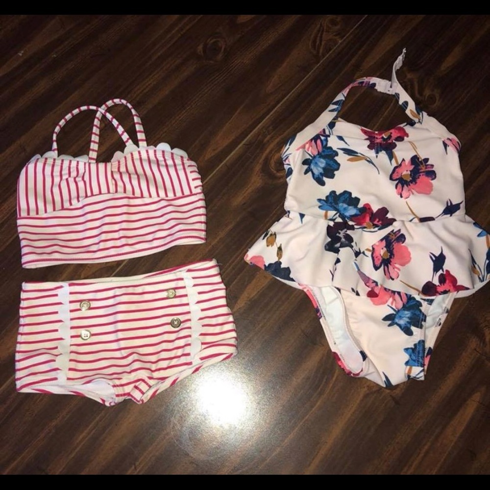 Janie & Jack and Old Navy bathing suits 2T